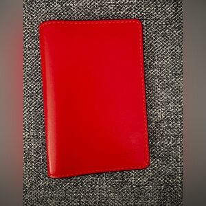 Coach Vibrant Red Leather Card Holder
